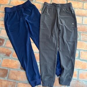 Bundle of 2 Women’s dickies jogger Navy and Gray scrub pants